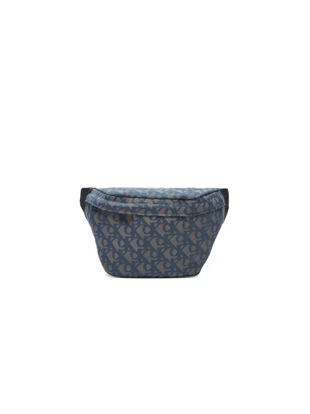 Calvin Klein Jeans Ledvinka Unstructured Monogram Waistbag Světle modrá černá
