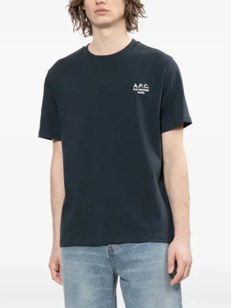 Tricou A.p.c. cu broderie gri