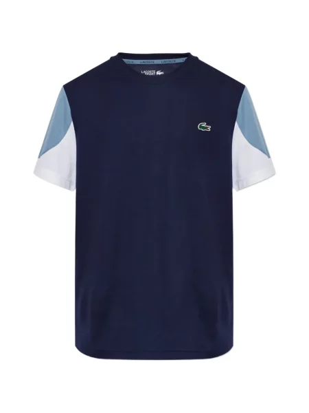 Tricou Lacoste cu autograf albastru