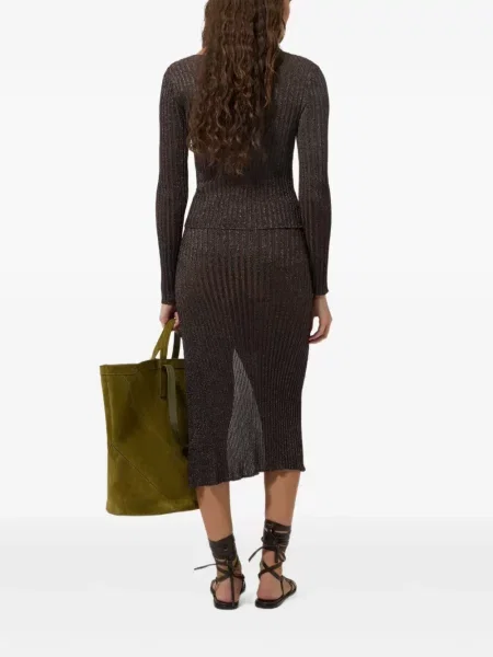 Fustă Missoni tricotate maro