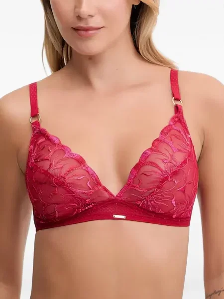 Sutien Chantelle din dantelă roșu