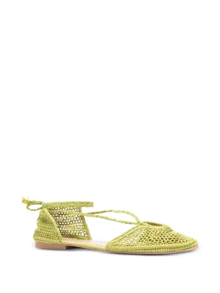 Balerini Slo_hand_made cu legături verde
