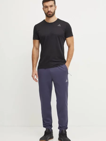 Adidas Performance spodnie treningowe Game and Go gładkie granatowy
