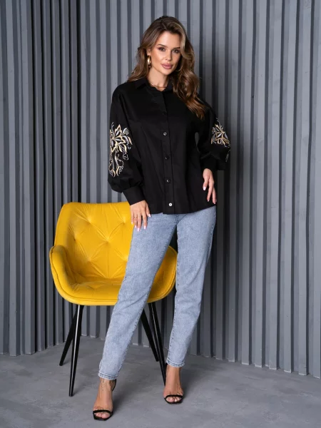 Сорочка ISSA Plus чорний