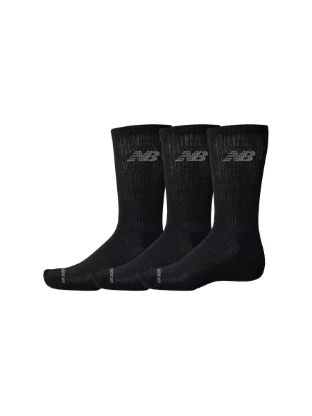 New Balance Performance Basic Crew 3 Pack Black Bk Unisex Skarpetki New Balance Size: S czarny
