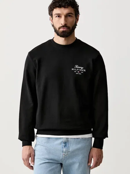 Tommy Hilfiger hanorac pentru bărbați din negru