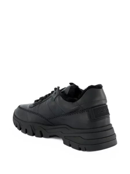 Sneakerși Bogner din piele de oaie negru
