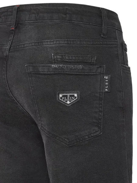 Džínsy s rovným strihom Philipp Plein čierna