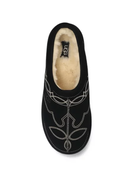 Papuci de casă Ugg din piele de căprioară negru