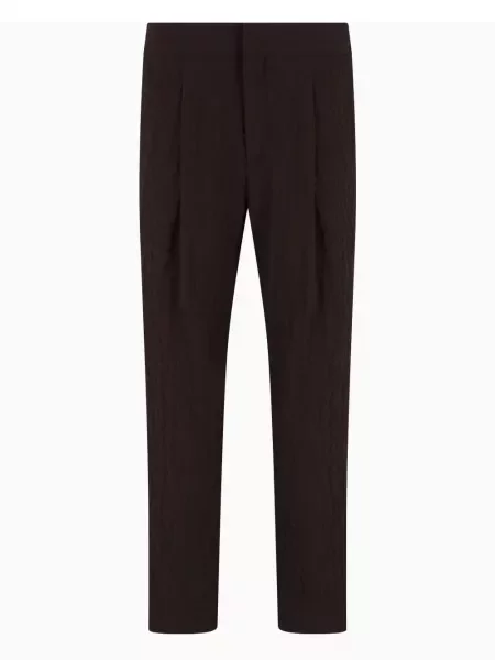 Kūginis kelnės Giorgio Armani ruda