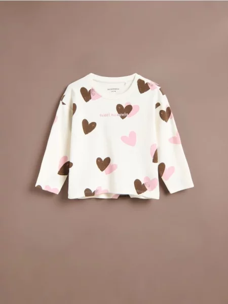 Reserved Bluză cu model crem