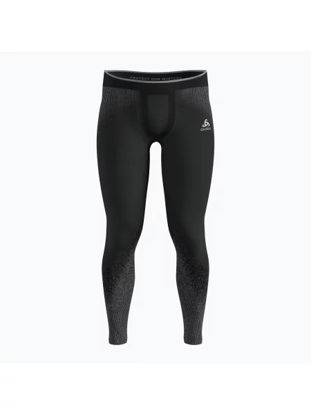 Pantaloni termici pentru bărbați ODLO Performance Warm Blackcomb Bl Bottom Long black negru