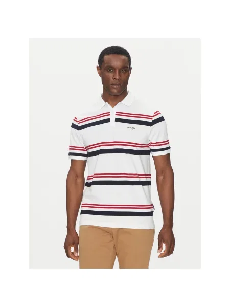Polo majica Hechter Paris bela