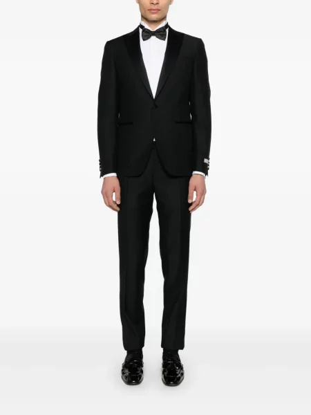Costum Canali de lână negru