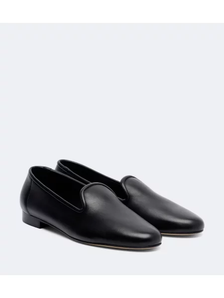 Pantofi loafer Toteme din piele negru