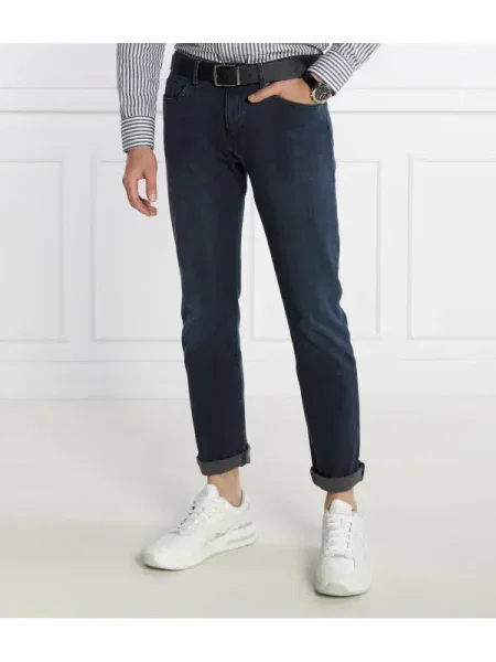 BOSS BLACK Blugi P-Delaware | denim negru