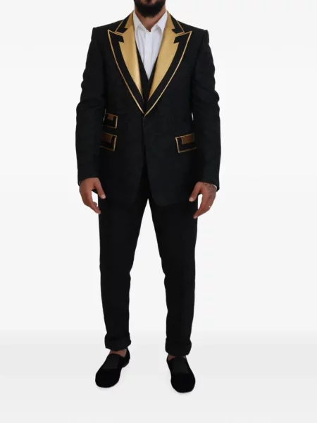 Costum Dolce & Gabbana din jacard negru
