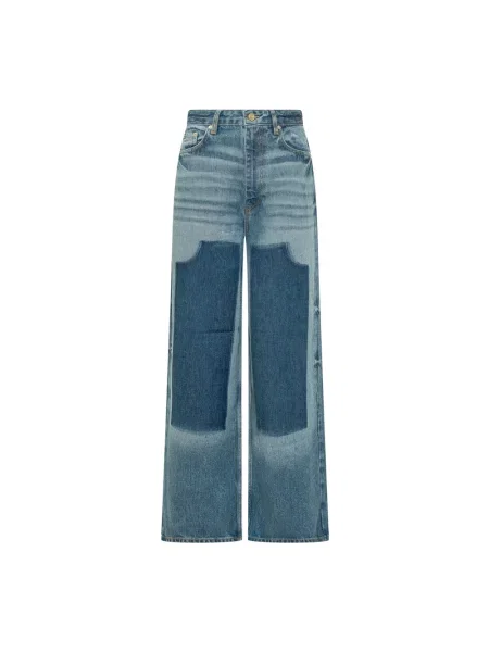 Jeansy Ganni niebieskie