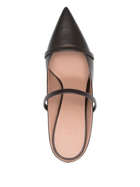 Papuci tip mules Malone Souliers din piele maro
