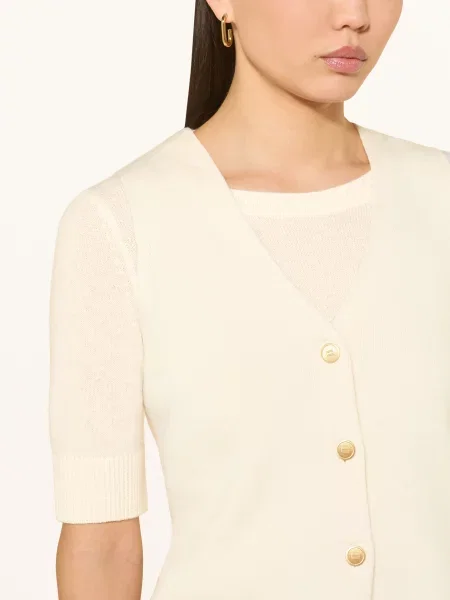 Kamizelka o kroju slim fit z czystej bawełny Tommy Hilfiger beżowa