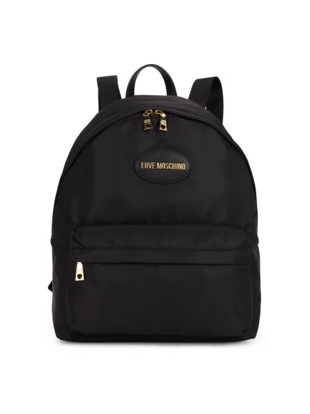 Plecak Love Moschino z logo czarny