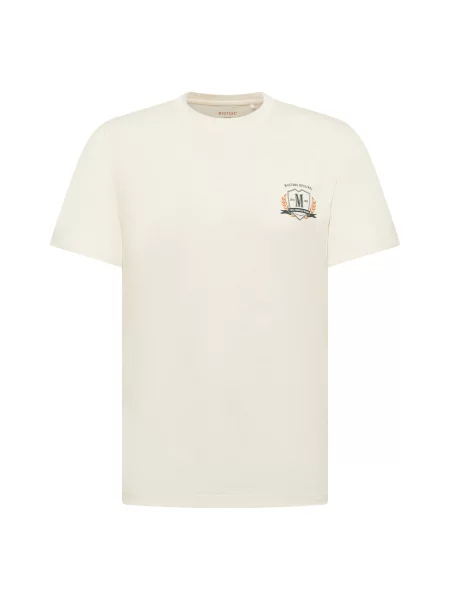 MUSTANG Tricou Austin albastru închis / portocaliu / murdar alb
