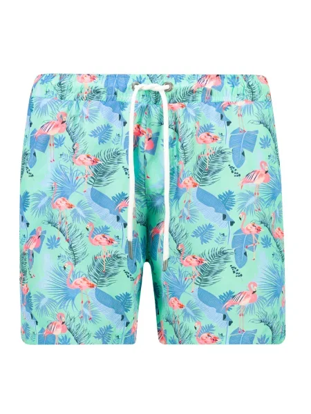 Pantaloni Trendyol cu imagine cu imprimeu animal print turcoaz