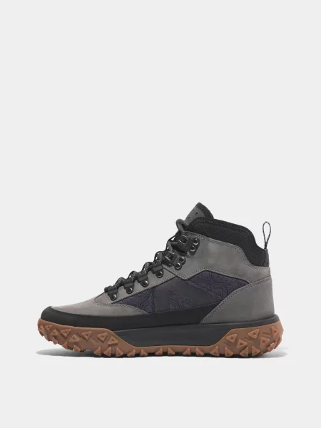 Ботинки Timberland из нубука серые