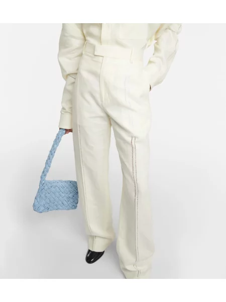 Pantaloni Bottega Veneta de in alb