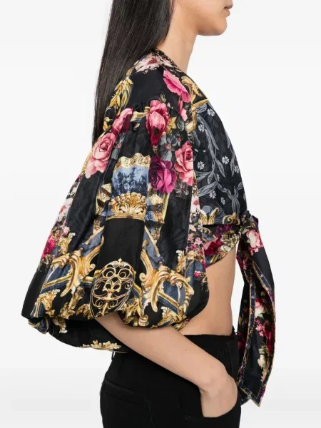 Bluză Camilla de mătase negru