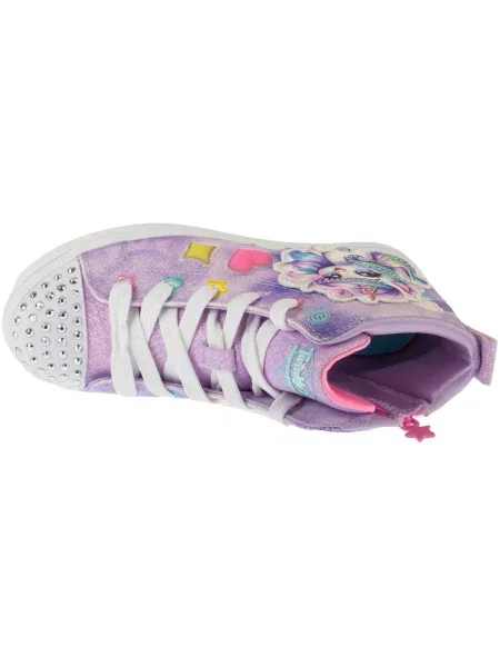 Členkové topánky Skechers ružová