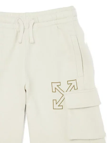 Szorty cargo dziecięce Off-white białe