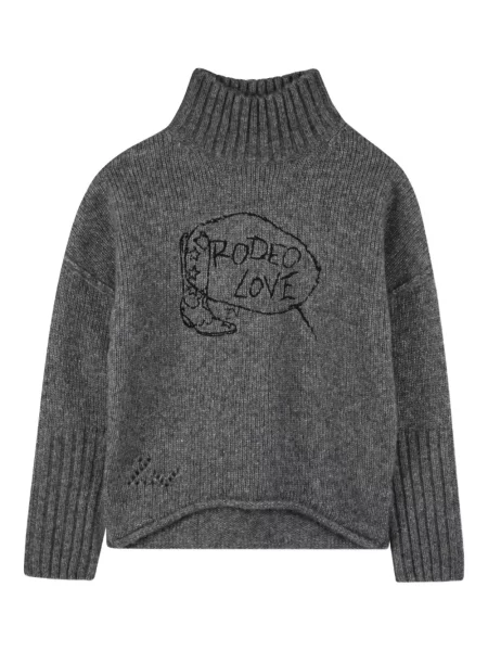 Sweter z golfem dziecięcy Zadig & Voltaire szary