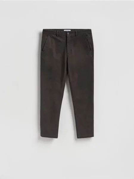 Reserved Pantaloni drepți din maro-închis maro