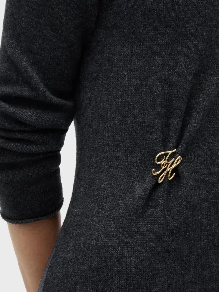 Шерстяное платье Tommy Hilfiger серое
