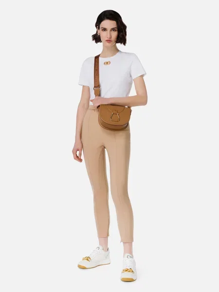 Брюки Elisabetta Franchi бежевые