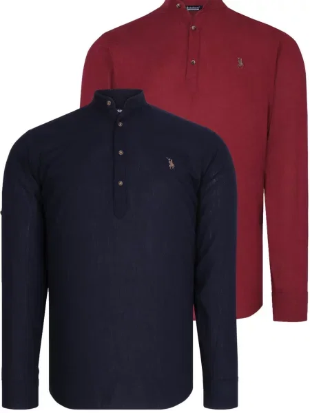 Gulerat cămașă Dewberry negru