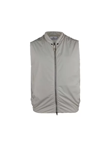 Kamizelka Stone Island z kamieniami biała