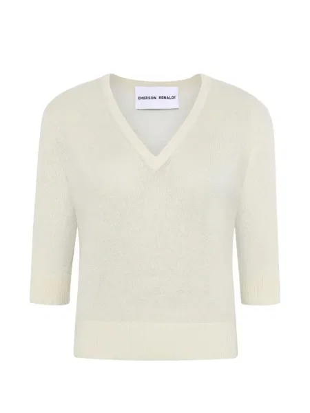 Sweter z dekoltem w serek Emerson Renaldi z dekoltem w serek