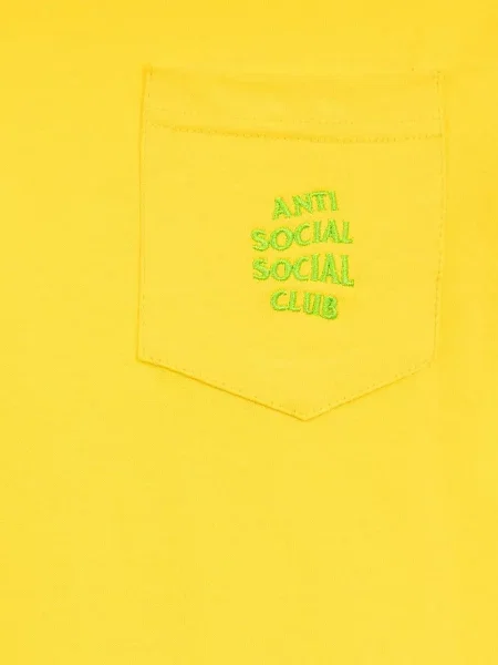 Tričko Anti Social Social Club se srdcovým vzorem žluté