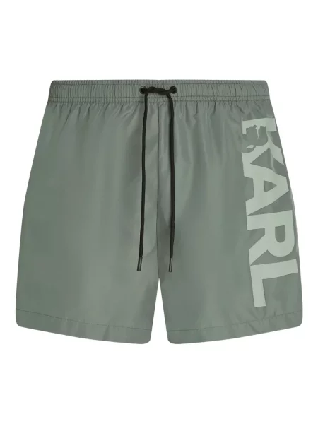 Slip de baie Karl Lagerfeld scurt verde