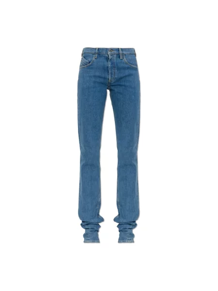 Skinny jeansy skinny The Attico niebieskie