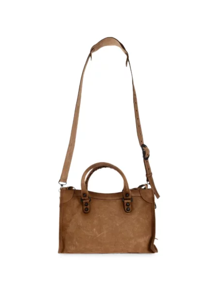 Geantă shopper Balenciaga din piele maro