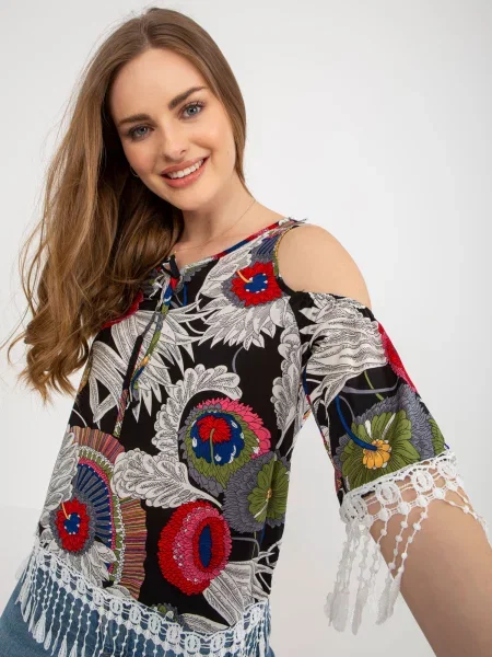 Bluză Fashionhunters negru