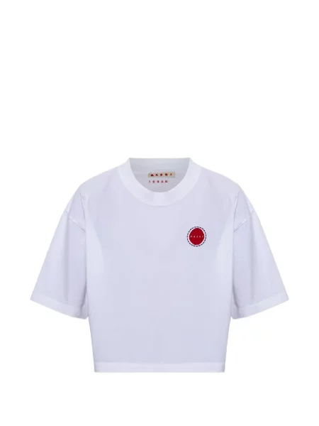 Tricou Marni cu autograf alb