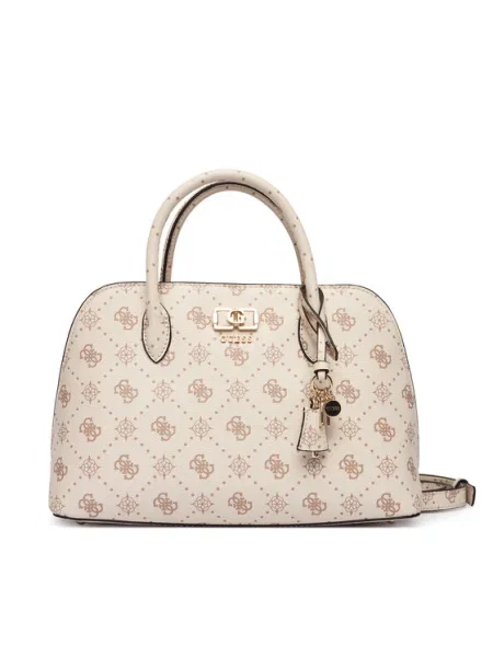 Táska Guess Emelie Logo Ekru