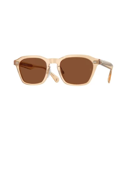 Okulary przeciwsłoneczne Oliver Peoples beżowe