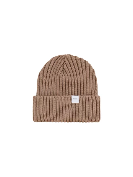 Makia Eerik Beanie Brown Unisex Nakrycia głowy Makia Size: One size brązowy