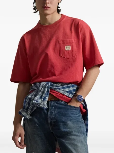 Ριγέ δερμάτινος κάλτσες Polo Ralph Lauren με κορδόνι μαύρο