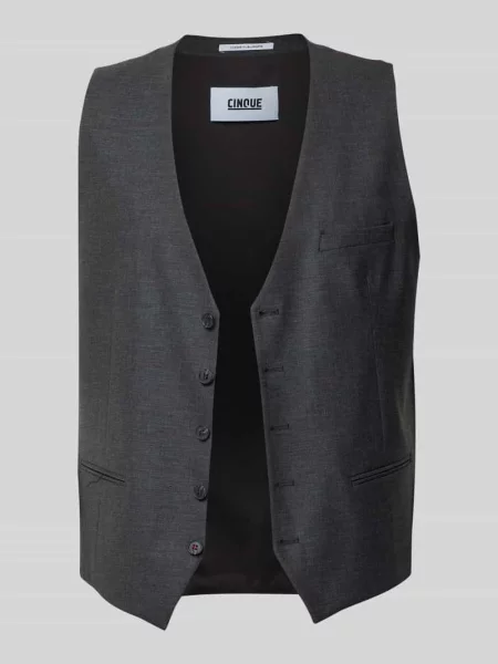 Kamizelka z dekoltem w serek i listwą guzikową Model Totti' Cinque